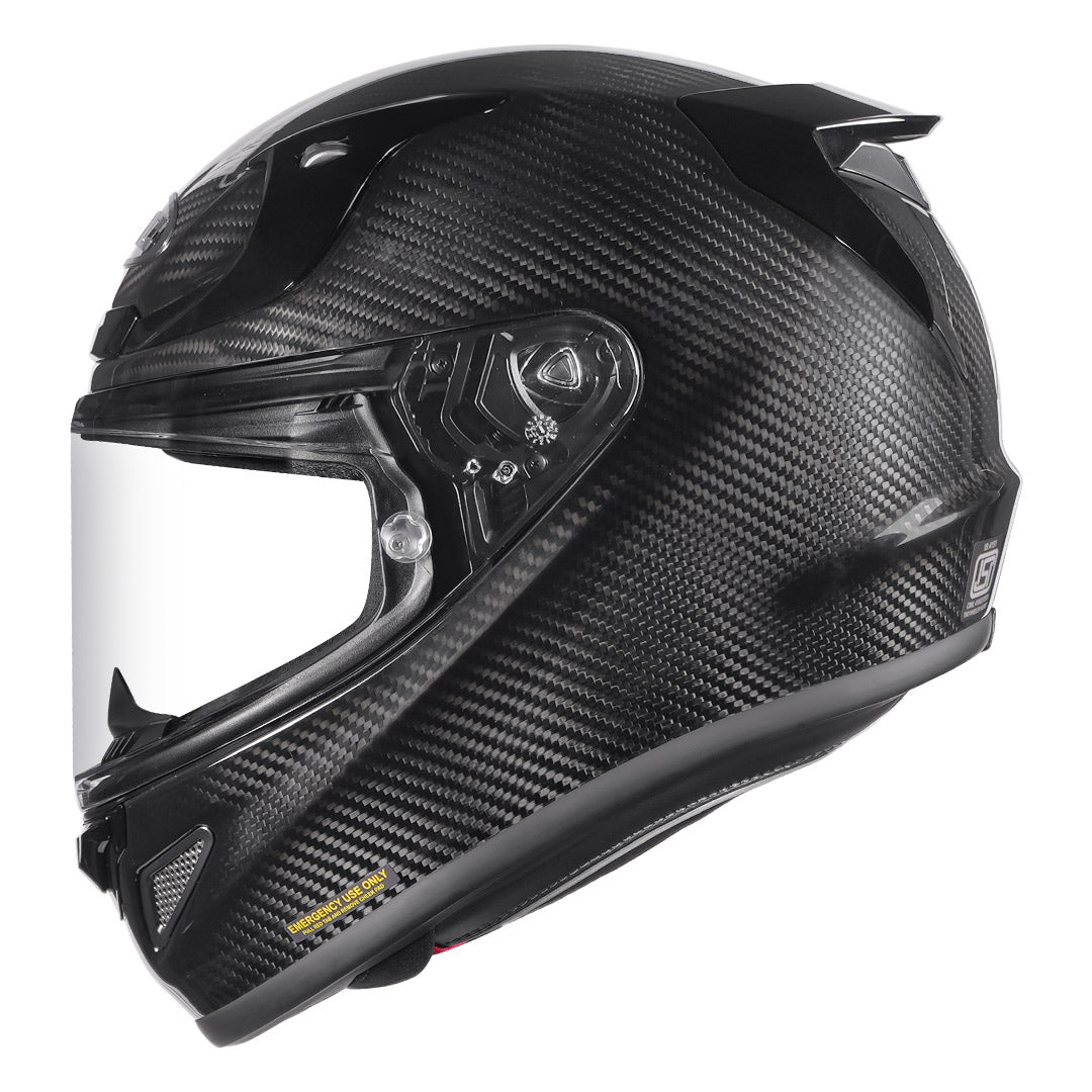 HJC RPHA 12 Solid Carbon motorcycle helmet in black