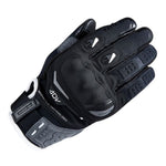 Black motorcycle glove with 'ADV' branding on a white background