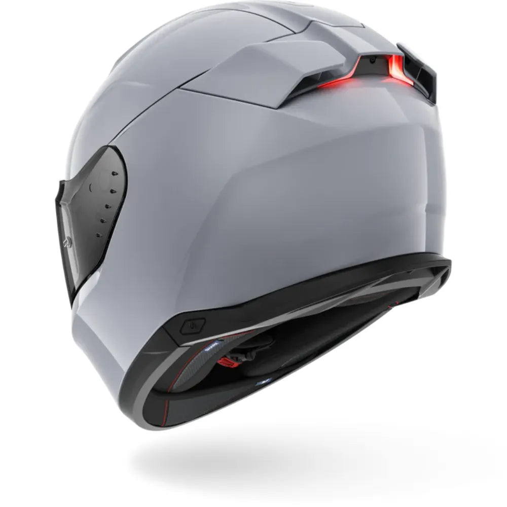 Front view of Shark SKWAL i3 Dark Shadow Gun Silver matte helmet