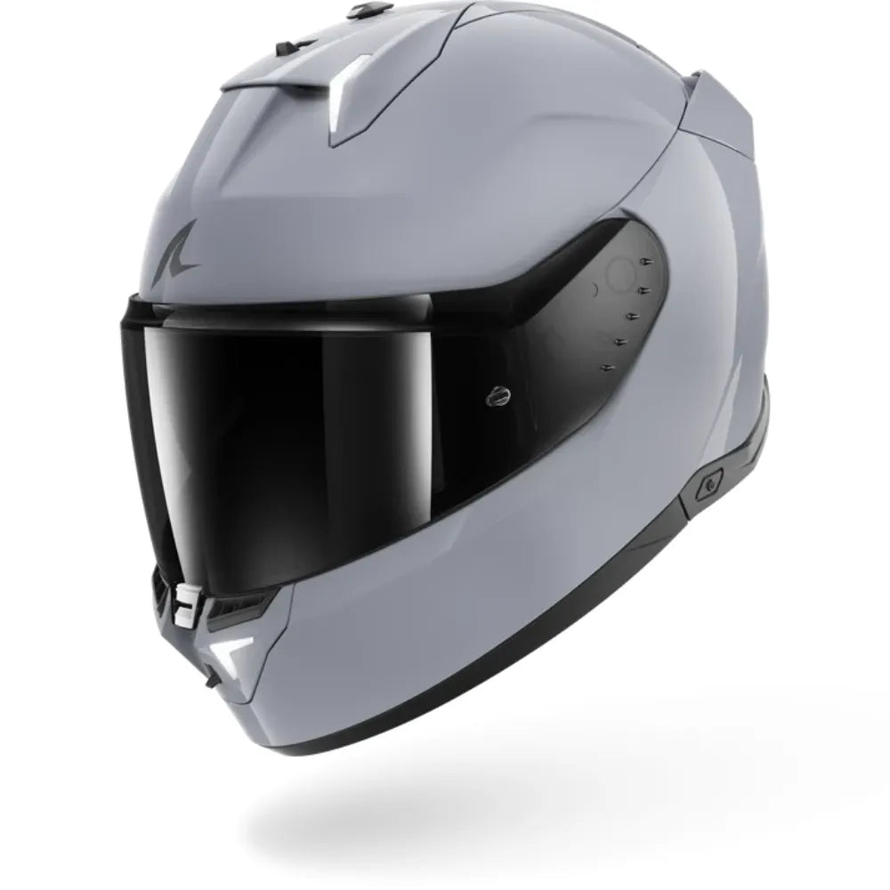 Shark SKWAL i3 Dark Shadow matte helmet in gun silver with LED lights