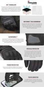 Viaterra Tundra Waterproof Gloves Features